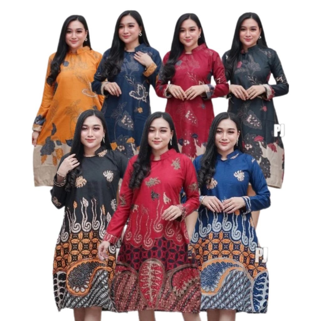 Tunik batik wanita terbaru model baju batik wanita baju kerja kantor guru