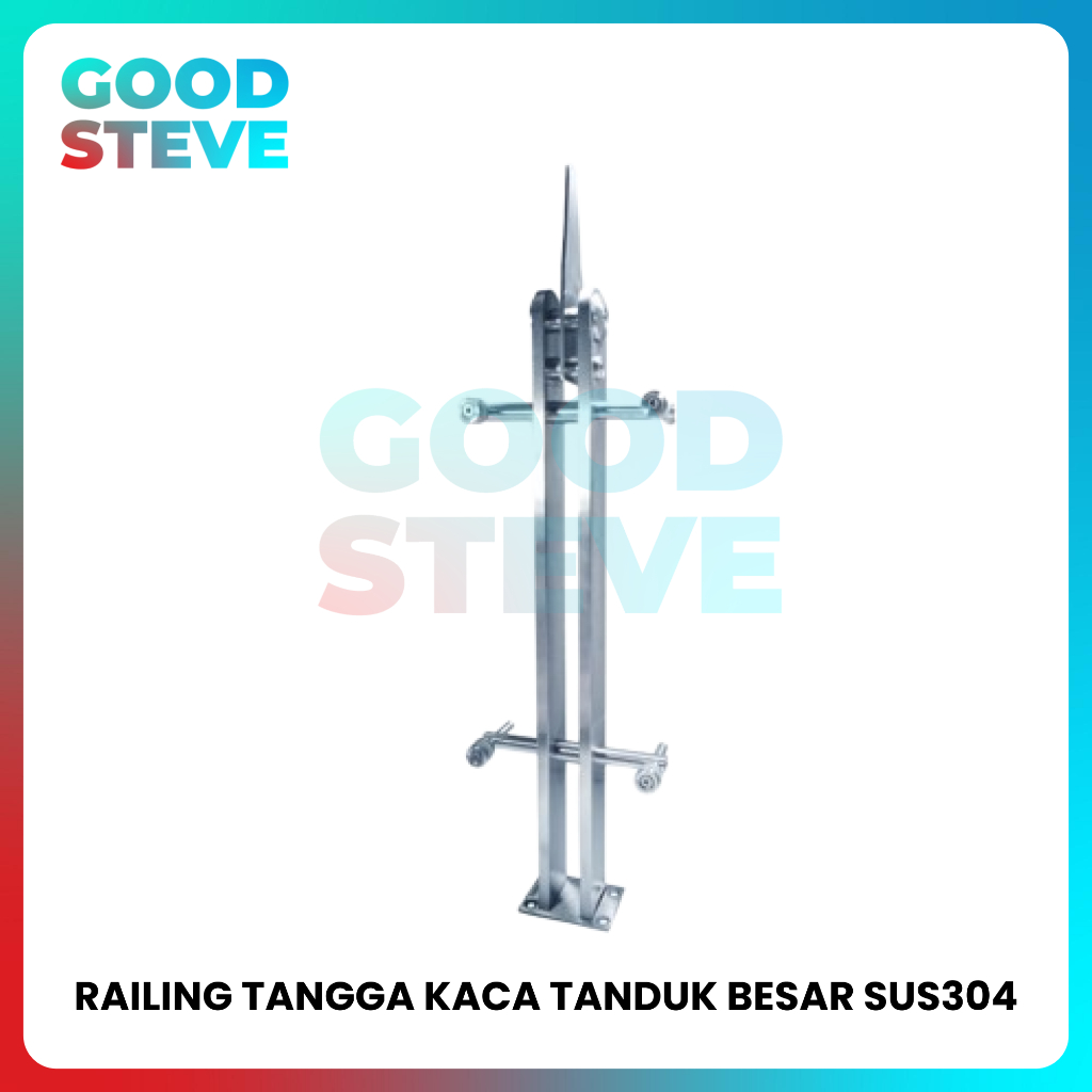 RAILING TANGGA KACA TANDUK BESAR SUS304