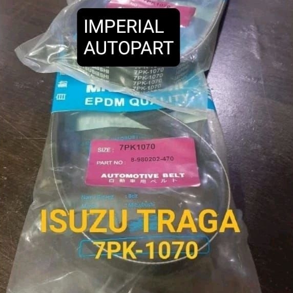fan belt v belt tali kipas isuzu Traga isuzu Mux / Giga 7pk 1070 7pk1070
