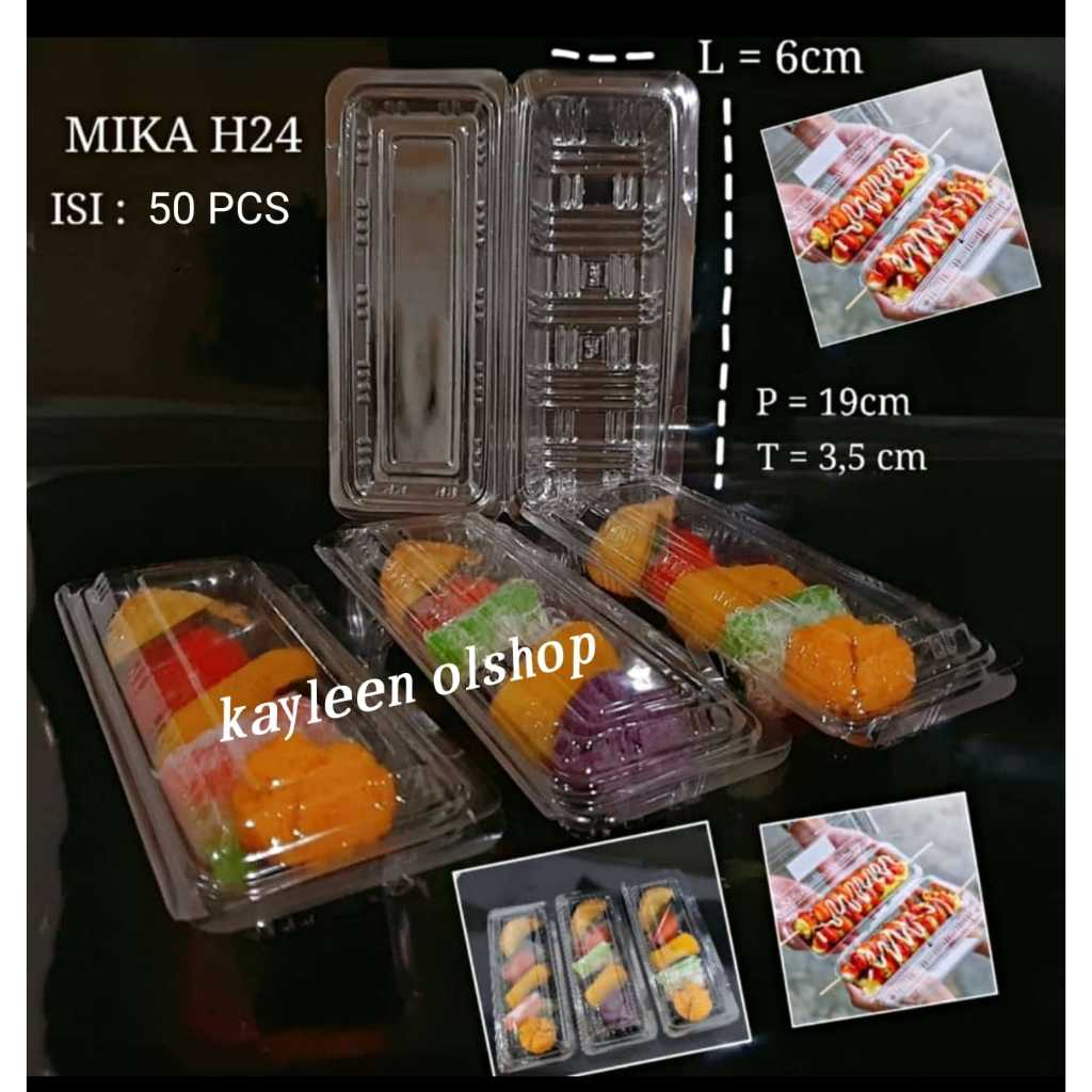 (ISI 50) Mika Sosis Besar  kecil Tempat Sosis Tray Sosis