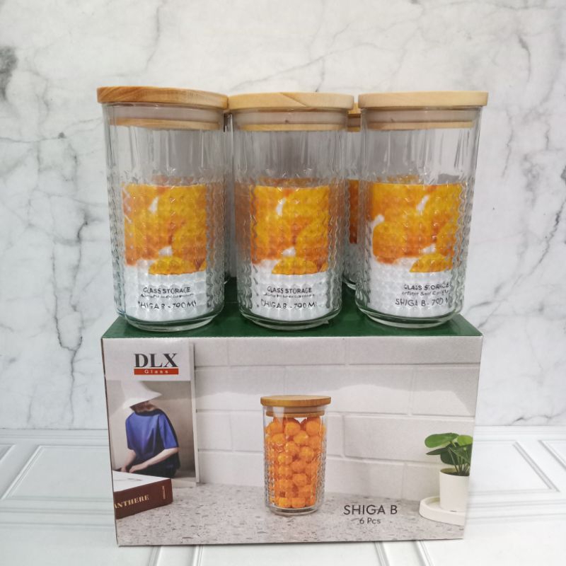 TOPLES SHIGA B-KAYU SET/ TOPLES KUE LEBARAN/ TOPLES KUE KACA + TUTUP KAYU 6 PCS DLX