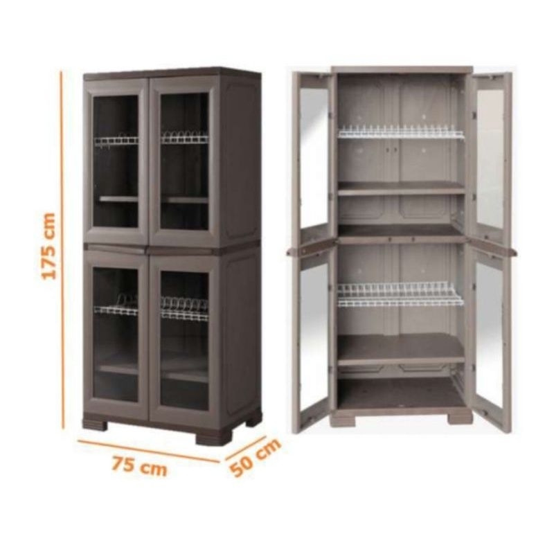 LEMARI PIRING OLYMPLAST 2 TINGKAT/LEMARI DAPUR