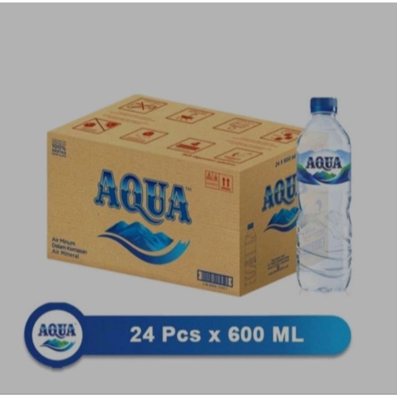 Aqua Botol 600ML 1Dus