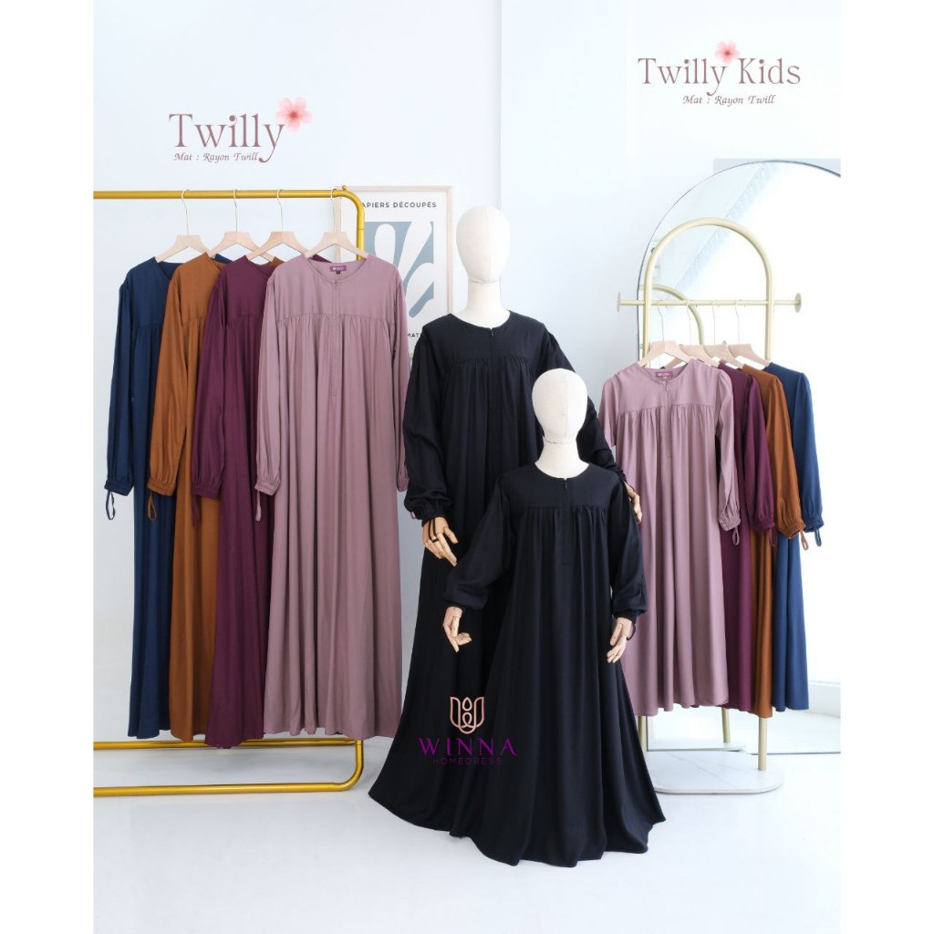 [BISA COD] TWILLY MOM & KIDS by WINNA HOMEDRESS