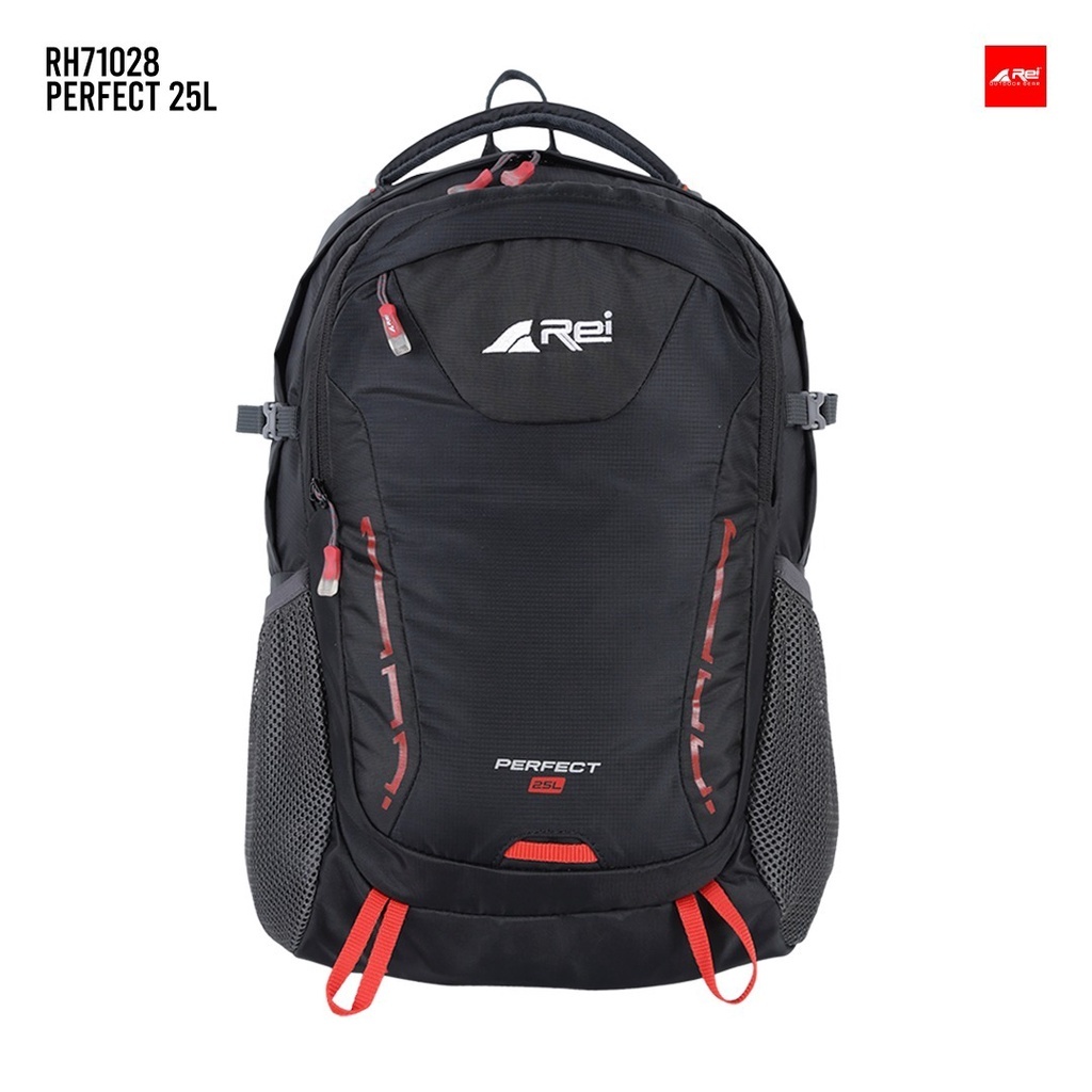 Tas Ransel Pria Perfect 25 Liter AREI OUTDOORGEAR - BACKPACK REI 25L PERFECT HITAM - RANSEL LAPTOP 1