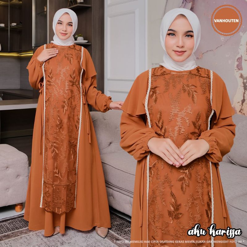 SET OUTER NURLIYA by AKU KARISSA / GAMIS SET OUTER / GAMIS CRINGKEL EMBOS / GAMIS BROKAT / GAMIS OUT