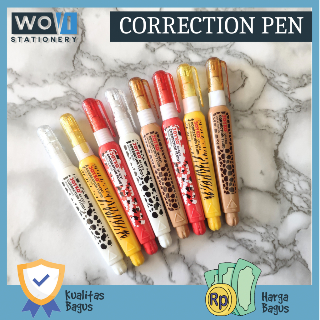 

[WOVI STATIONERY] Correction Fluid CF-S227 Joyko / Tip x Cair CF-S227 Joyko / Cairan Koreksi Joyko [PCS]