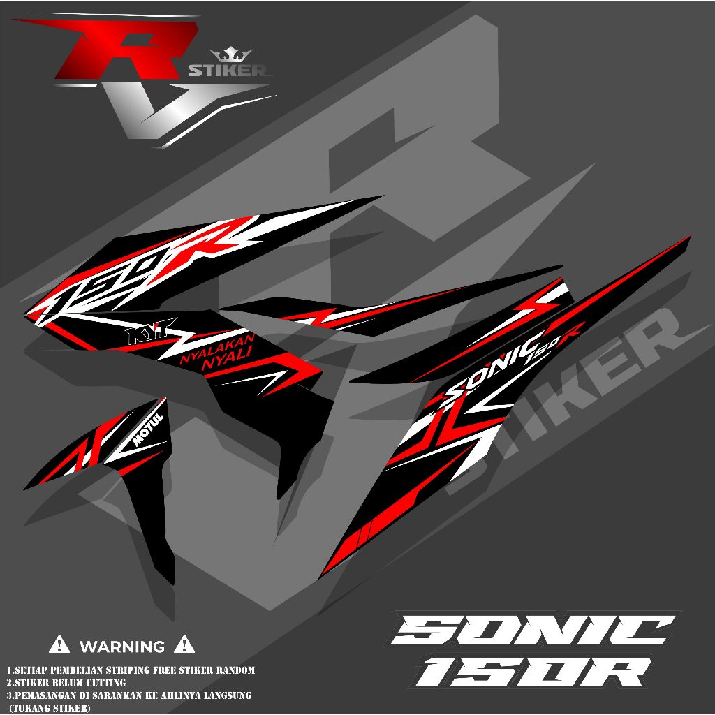 STRIPING SONIC 150R/STIKER HONDA SONIC/STRIPING VARIASI SONIC 150R