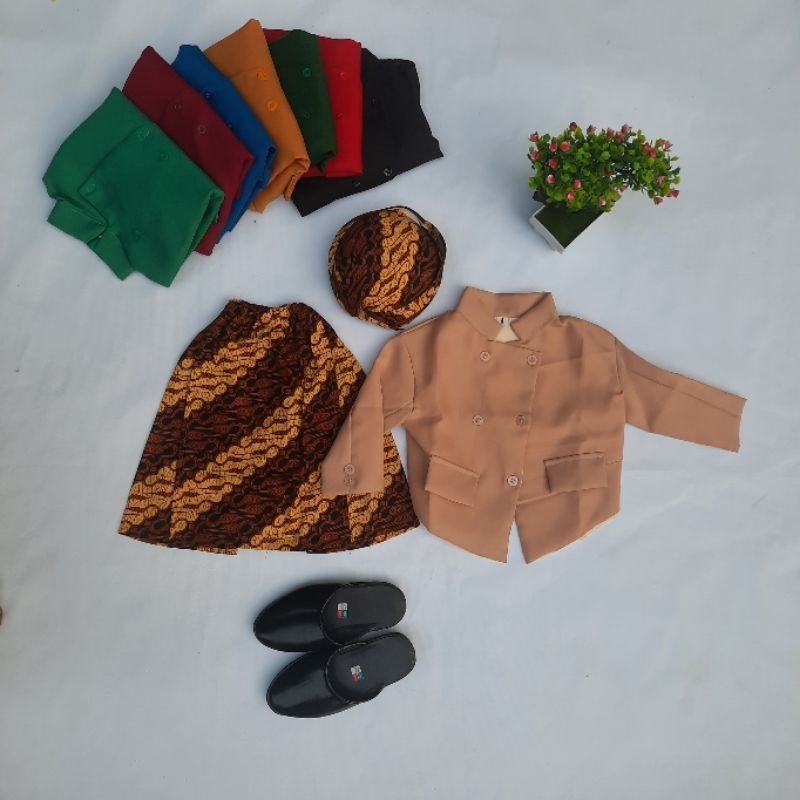Baju Beskap Bayi Laki Laki Pakaian Adat Jawa Kostum Tradisional Anak