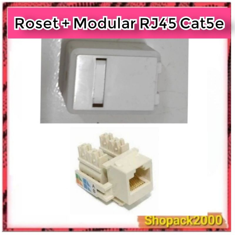 Roset RJ45 cat5e UTP+Modular RJ45 Cat5