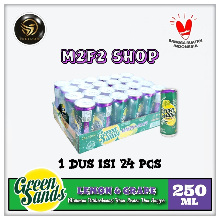 

Green Sands Lemon Grape Minuman Bersoda Kaleng | Can - 250 ml (Kemasan Karton)