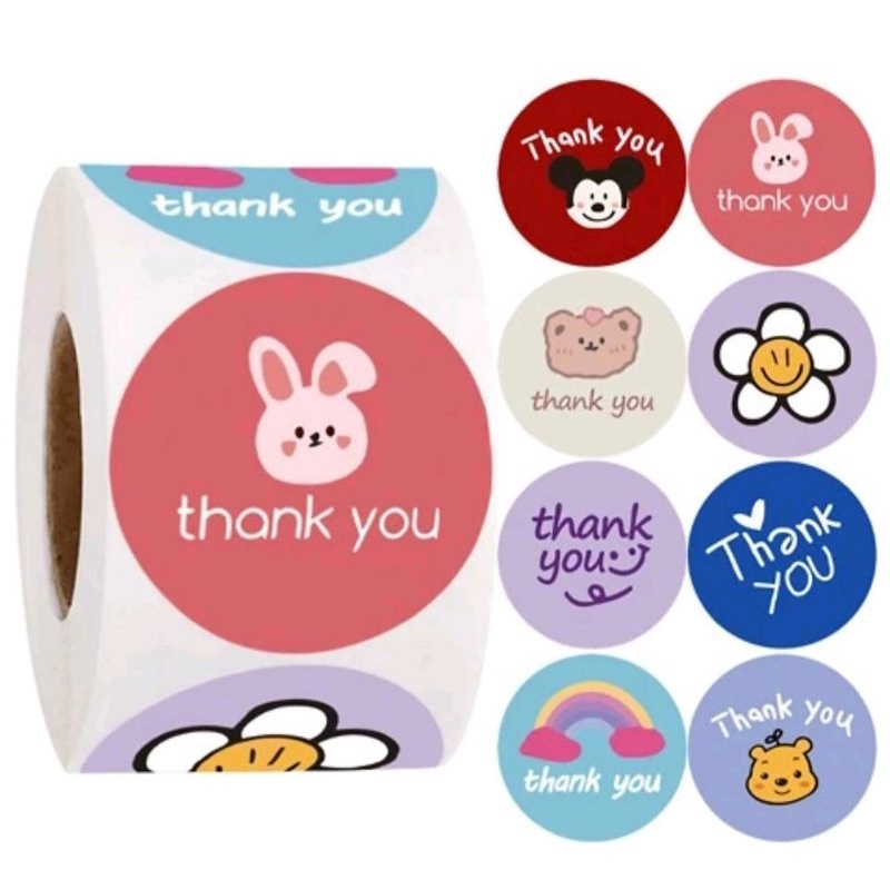 

Stiker Label Makanan stiker Thankyou Disney