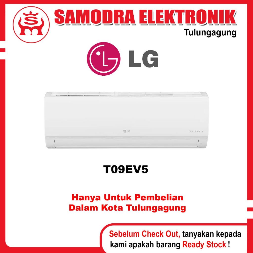 (Gratis Pemasangan) AC LG 1PK T-09EV5  | Ac LG INVERTER 1PK