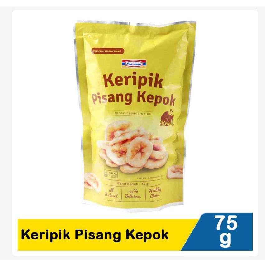 

Indomaret Keripik Pisang Kepok / pisang candi 75 gr