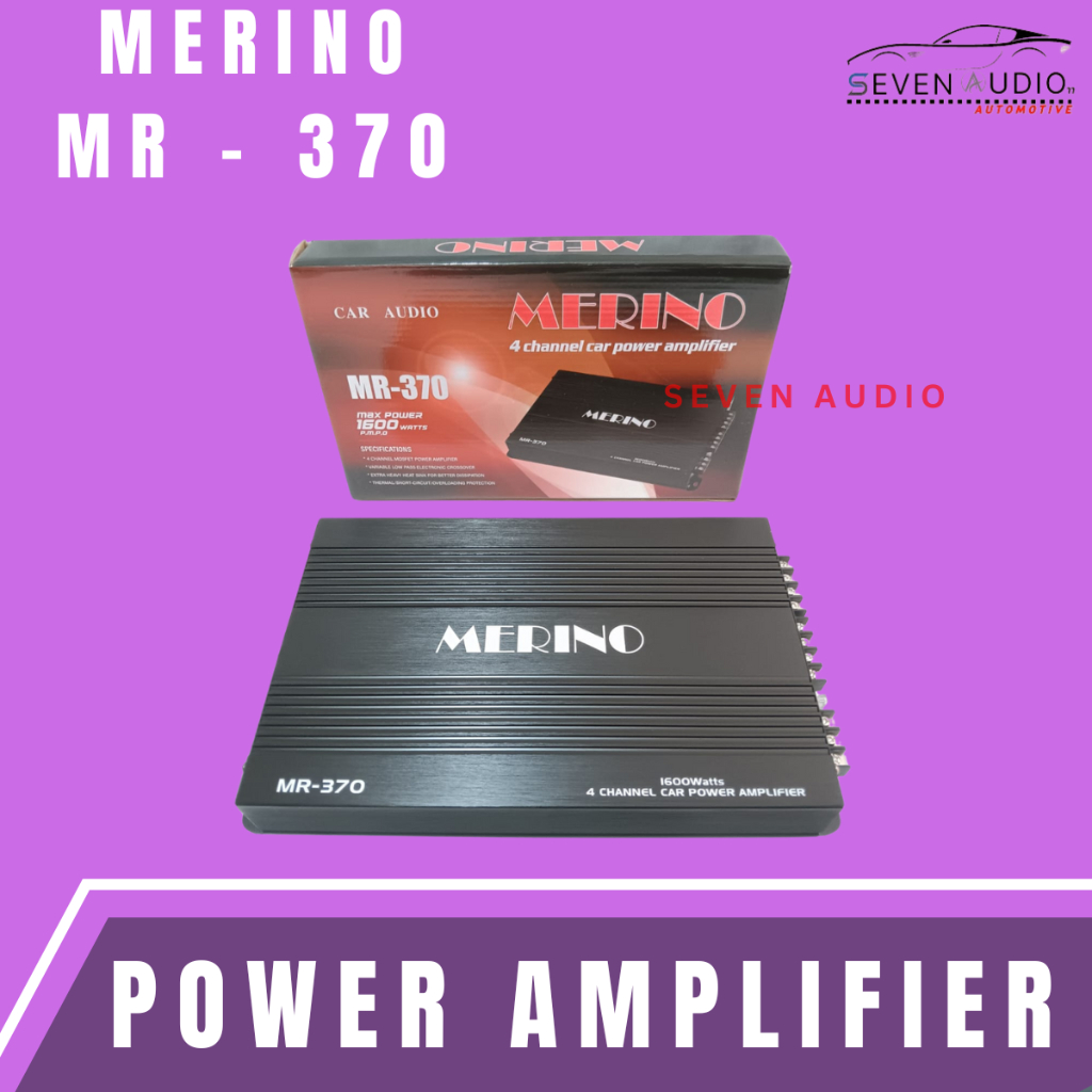 Power Amplifier 4 Channel Merino MR-370 - Power Amplifier Mobil 4CH Class AB