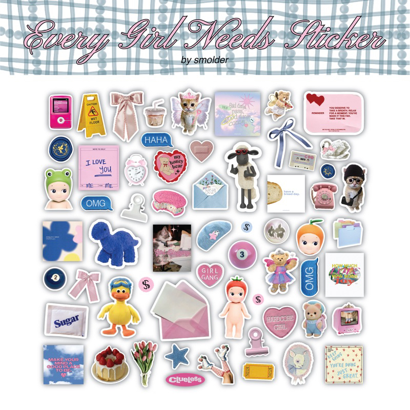 

[READY STOCK] EVERY GIRL NEEDS STICKER PACK BY SMOLDER