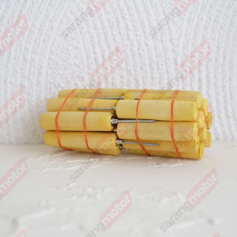 ￼ HARGA GROSIR 10 PCS 20PCS JARUM SOL SEPATU / JARUM ALAT SOL SEPATU GAGANG KAYU