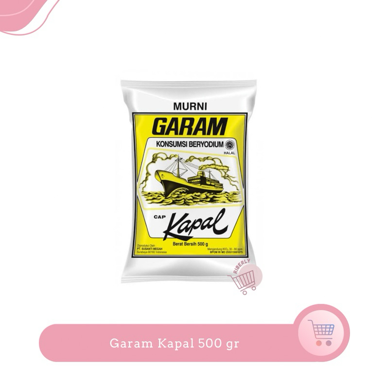 

Cap kapal Garam Beryodium 500 gram / Garam halus 0,5 kg