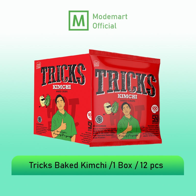 

Tricks Baked Crisps Kentang Rasa Kimchi /1box / 10 pcs Biskuit Instan Rasa Kimchi Instan