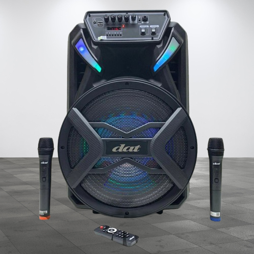 SPEAKER PORTABLE DAT DT 1509 X2 / DT-1509 X2 / DT1509 X2 15 INCH BLUETOOTH USB GARANSI DAT