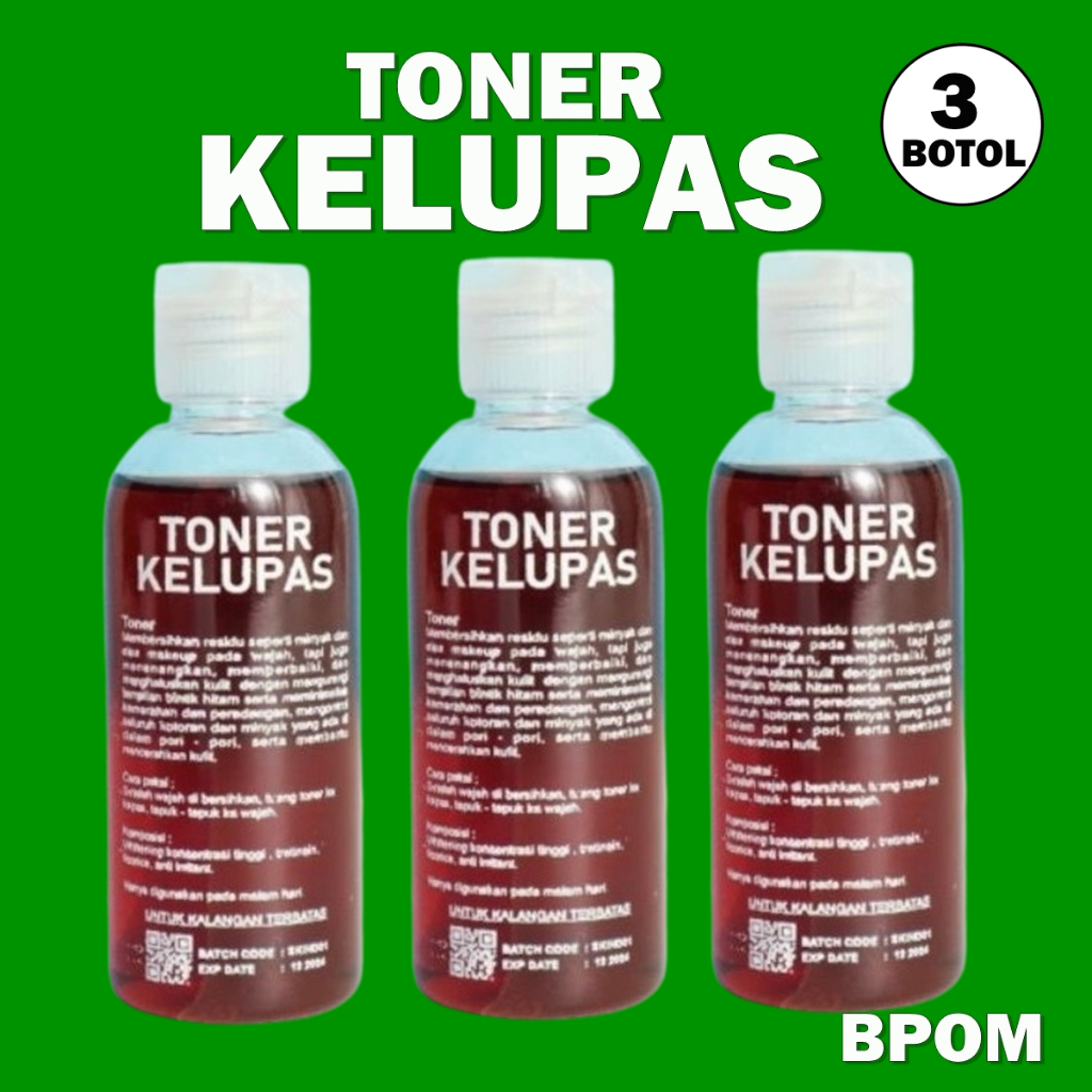 Wajah toner kelupas /Toner Pengelupasan Wajah - 60ml / Toner Kelupas 60 ml / Toner Jerawat / Toner F