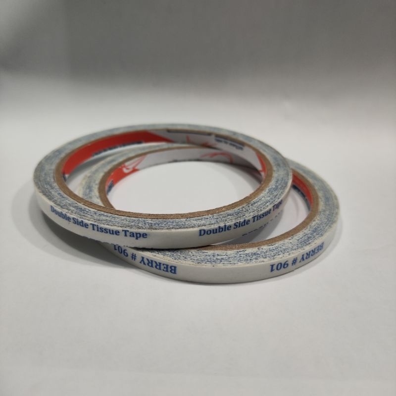 

(1pcs) double tape / isolasi 2 sisi 6mm merk berry
