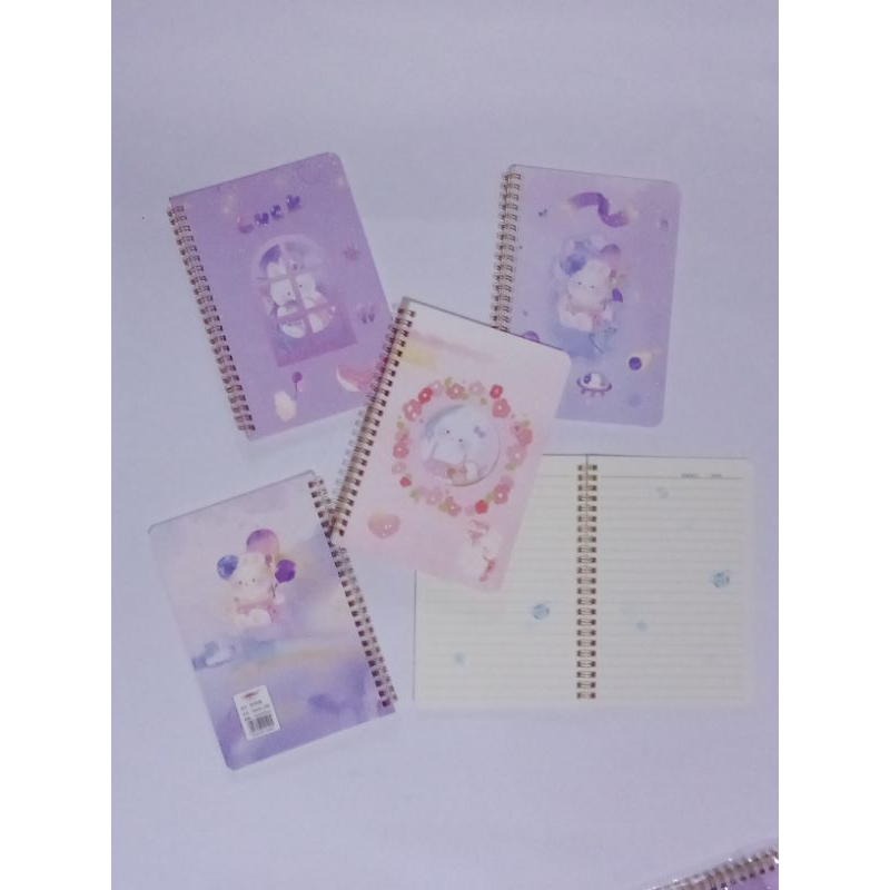 

BUKU DIARY SPIRAL GLITTER RABBIT