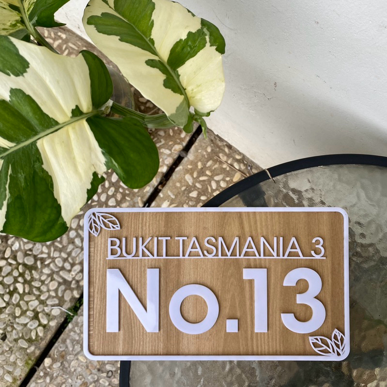 Nomor Rumah Akrilik Acrylic Custom Alamat