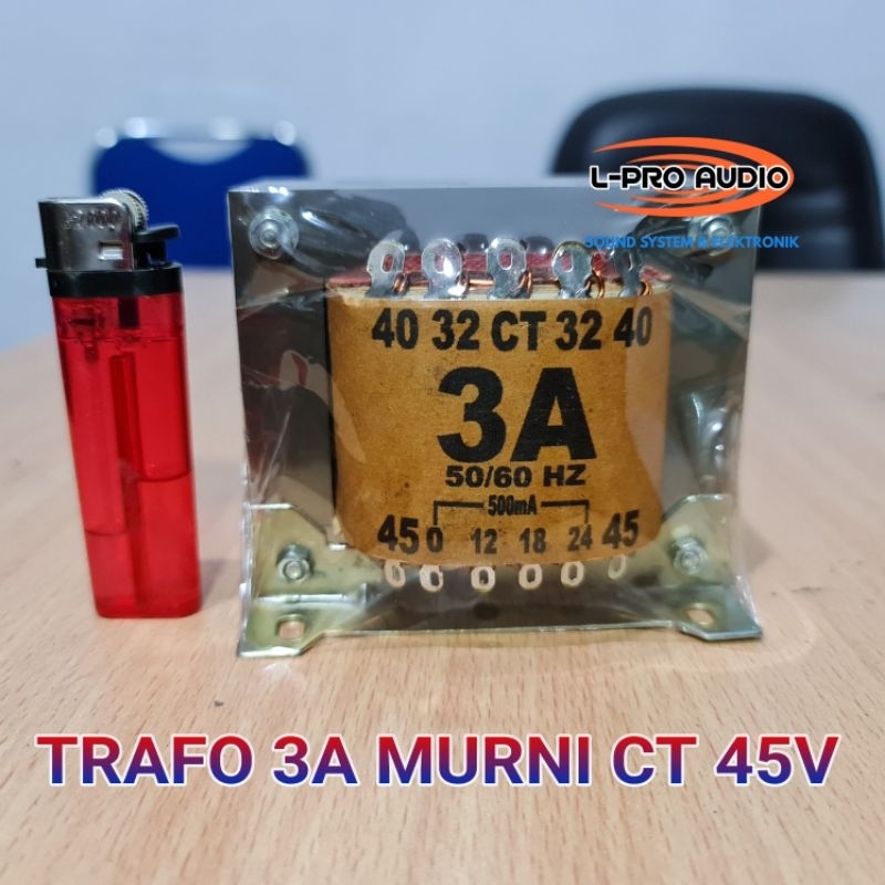 Trafo 3A CT45v SAE Original 3 amper besar ct 45 volt murni