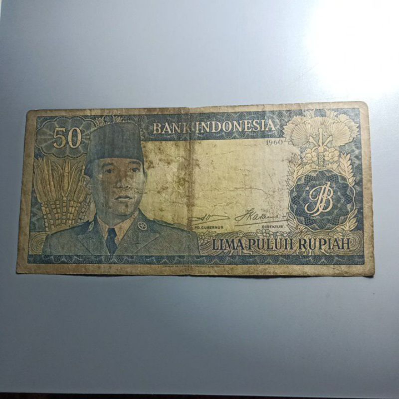 50 rupiah seri Soekarno 1960