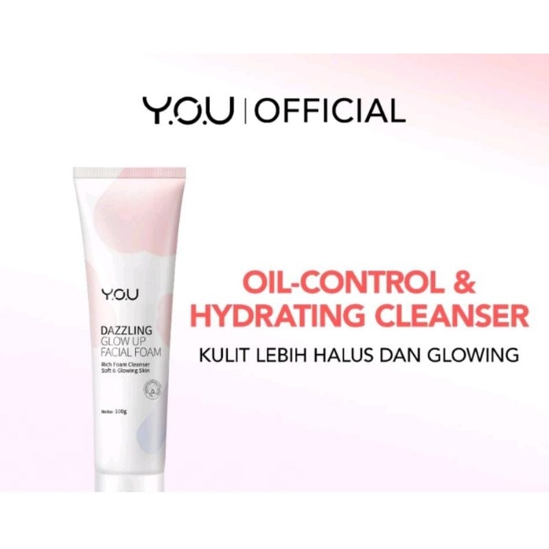 YOU Dazzling Glow Up Facial Foam | Sabun Cuci Muka untuk mencerahkan Kulit Kusam | Niacinamide