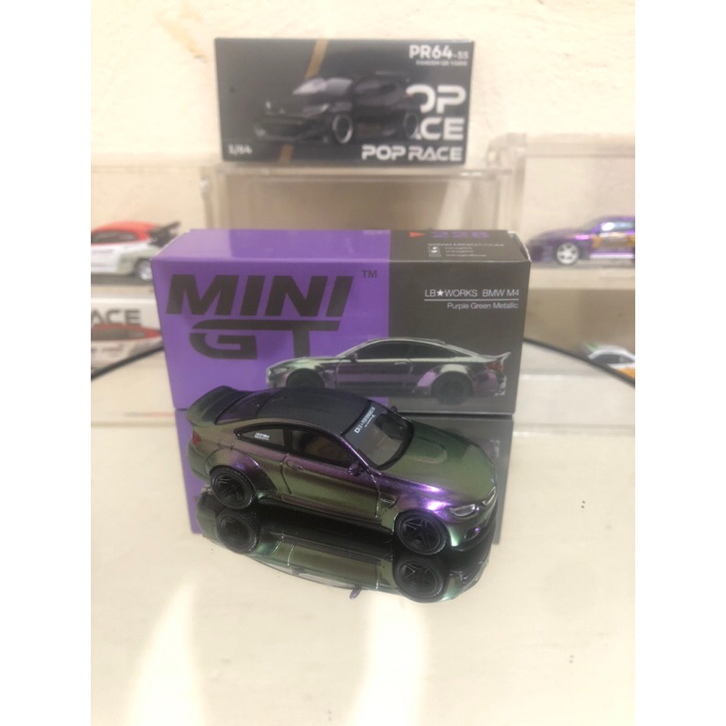 Mini GT LB Works BMW M4 Purple Green Metalic