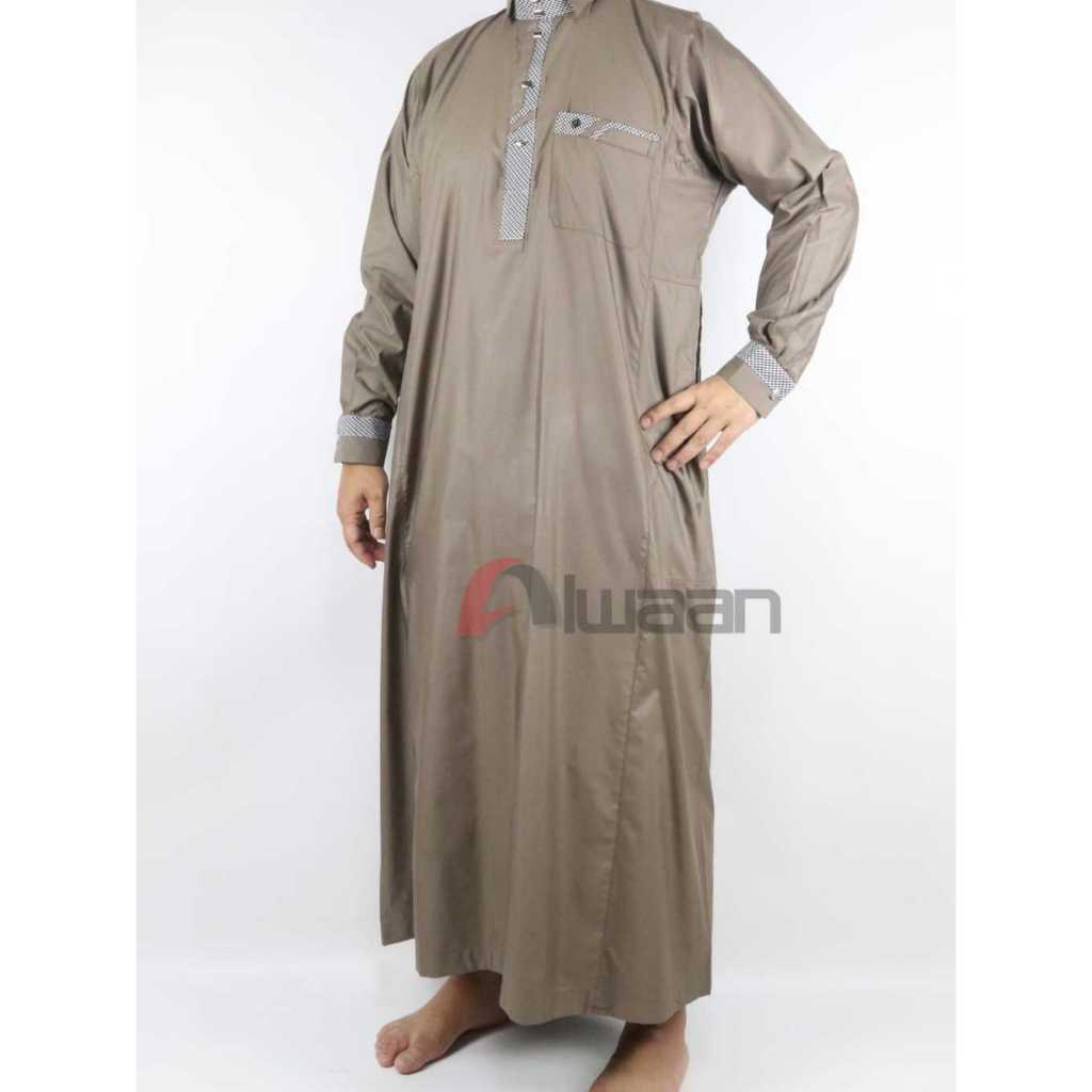 Jubah/Gamis Alwaan Pakaian Muslim Pria Dewasa