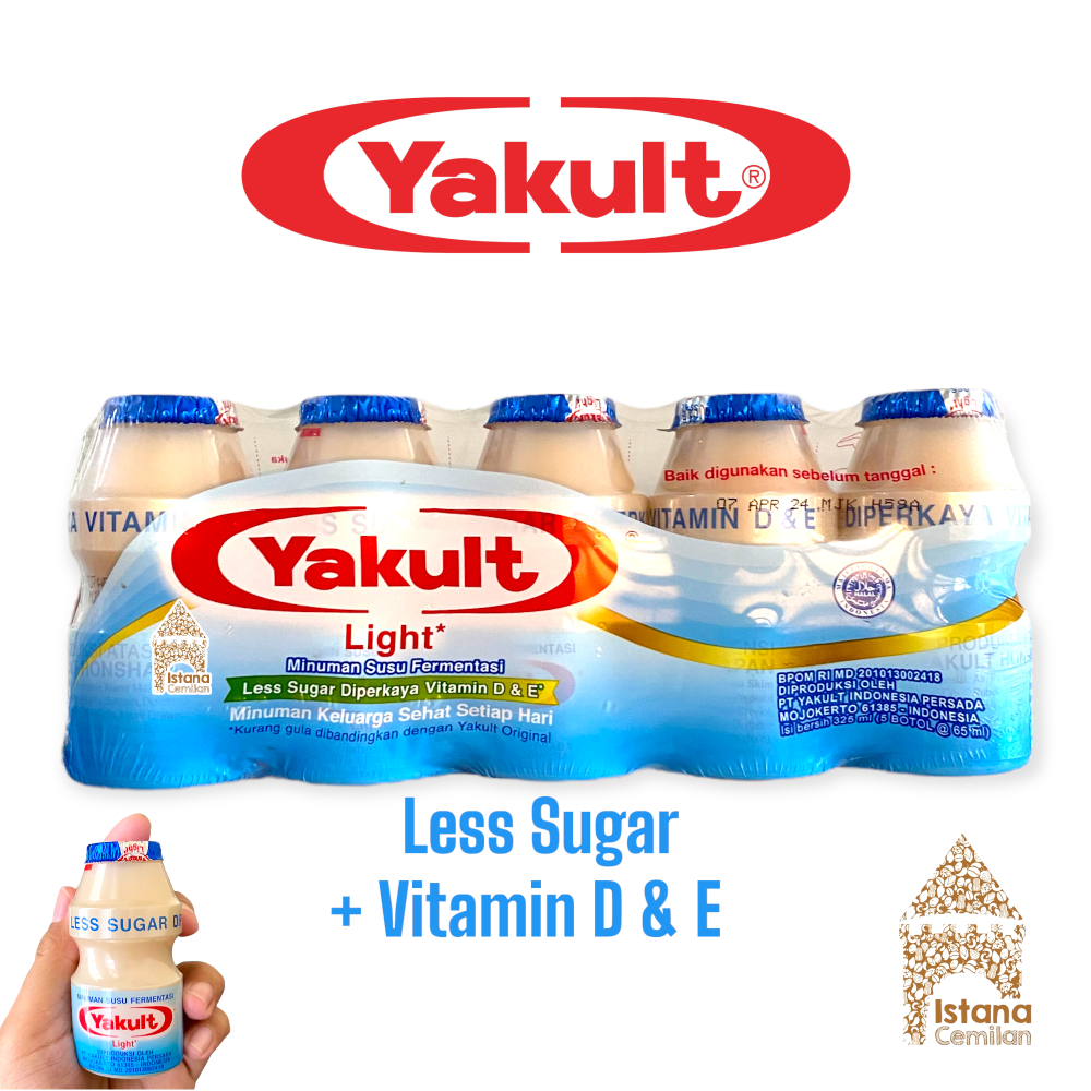 

Yakult Light Less Sugar Minuman Susu Fermentasi (isi 5 pcs)