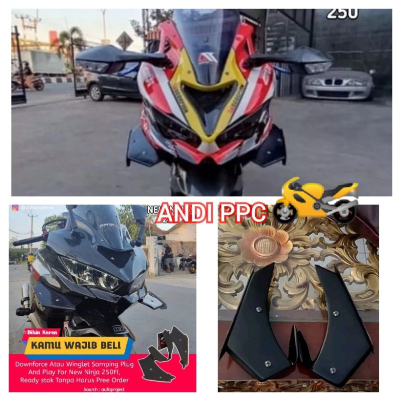 Aero Fairing winglet Kawasaki New Ninja 250 fi 2018