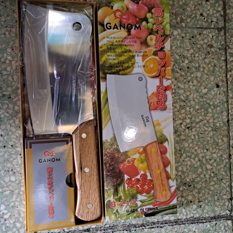 Golok Pisau daging Gagang kayu - B215