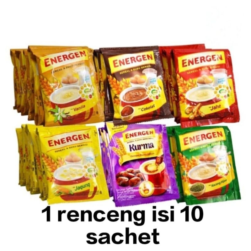 

[1 RENCENG] ENERGEN SEREAL 1 RENCENG ISI 10 SACHET