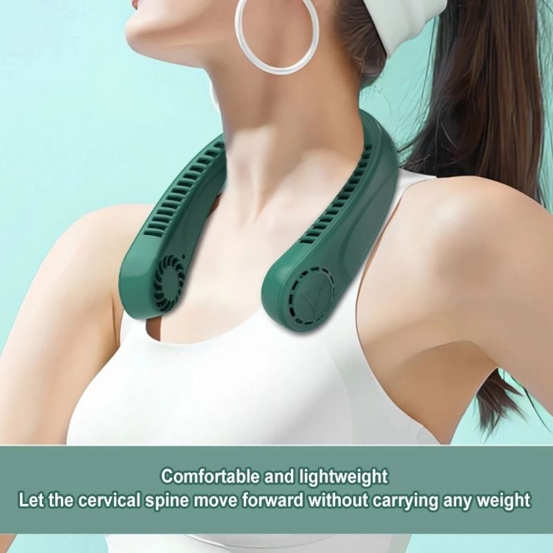 {JS} Kipas Leher Neck Fan Gantung Leher / Kipas Angin Leher Mini Portable Gantung Leher