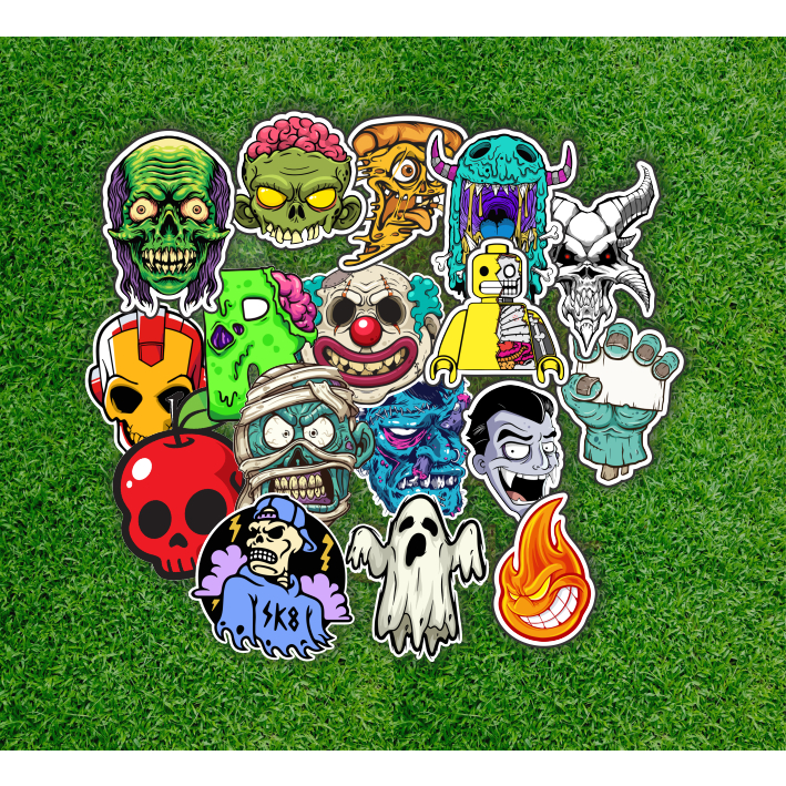 

sticker printcut zombie