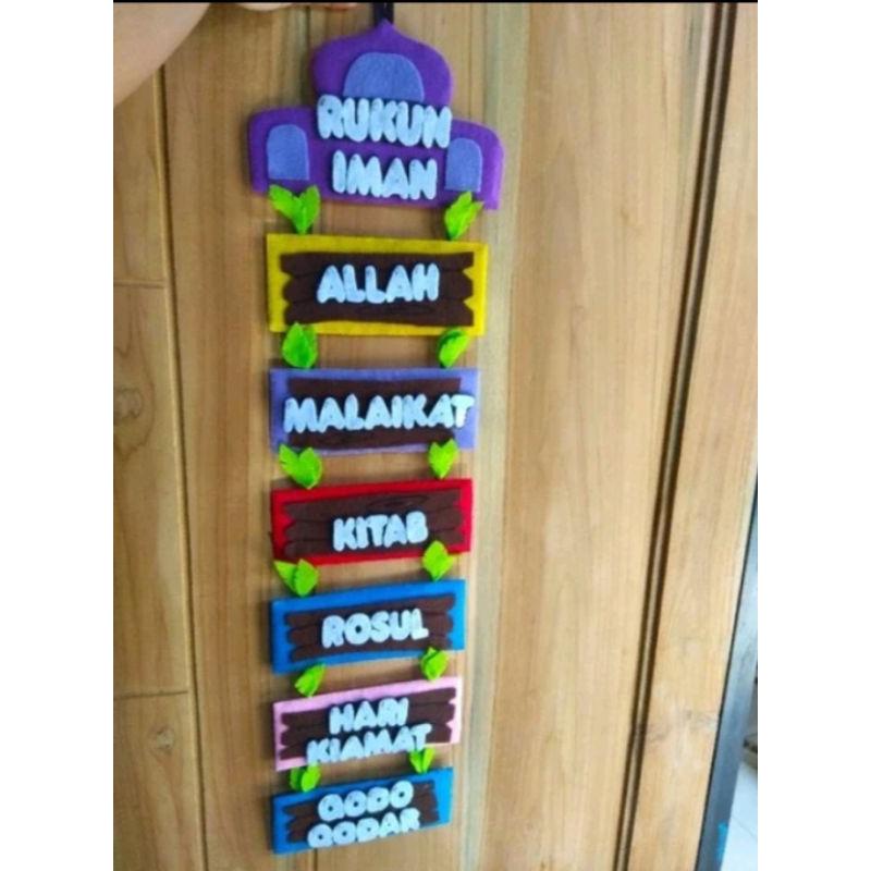 Flanel Rukun iman rukun islam