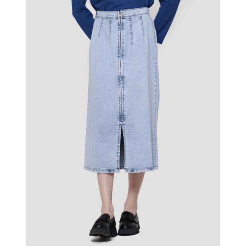 Rok denim span wanita | Rok jeans span wanita kekinian by Details