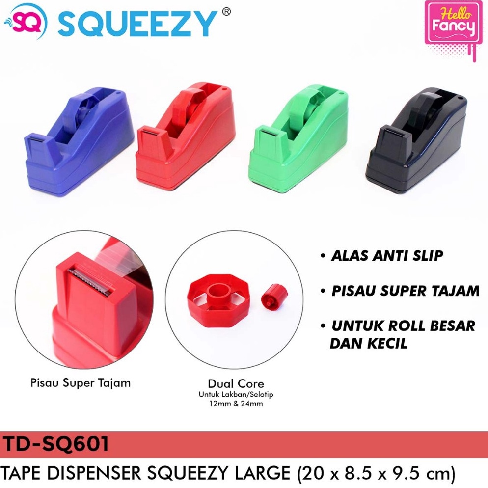 

Murah Tape Dispenser Tape Cutter Squeezy Pemotong Solatip Perekat TDSQ61 33