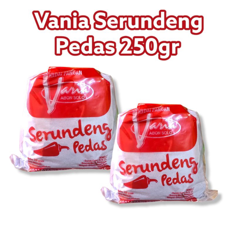 

VANIA SERUNDENG PEDAS SIAP MAKAN 250gr