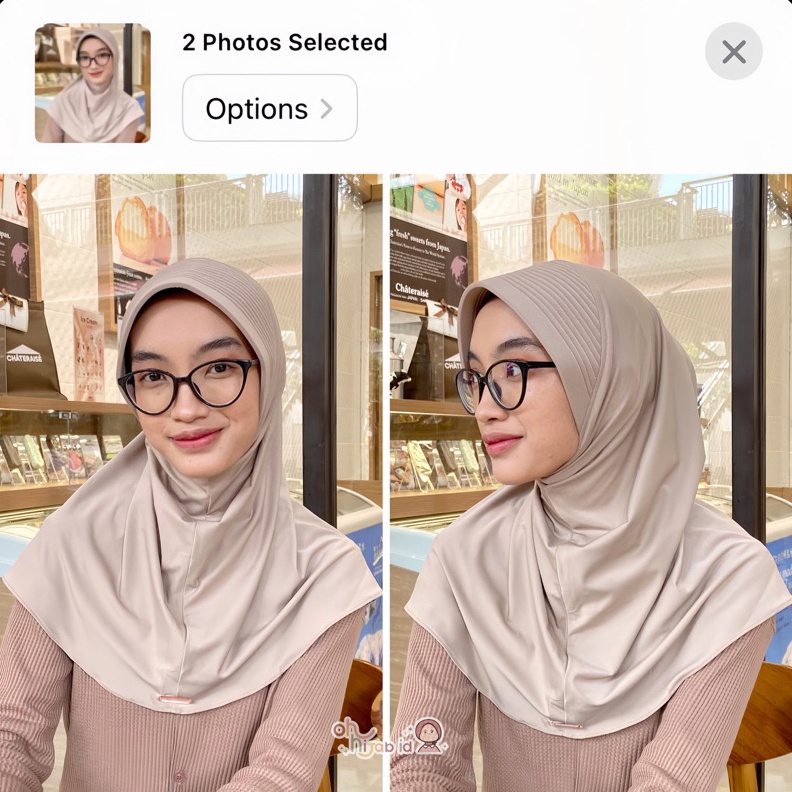 Original OHHIJAB  Bergo jersey Size M  Bergo pet lebar tebal  Bergo sekolah  Bergo seharihari