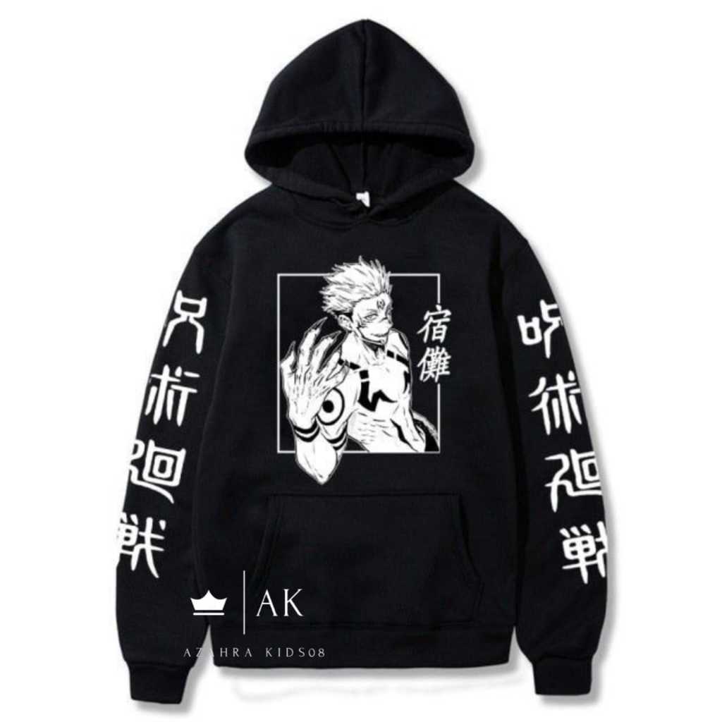 Hoodie Anak Sweater Anime NARUTO logo Sasuke uchiha mata renegan Usia 2-12 Tahun