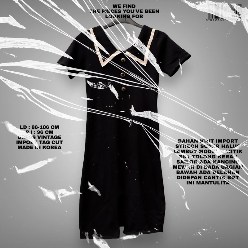 DRESS SAILOR IMPORT/DRESS KNIT IMPORT/KNIT DRESS/MINI DRESS KNIT/DRESS PRESSBODY IMPORT/KOREAN DRESS