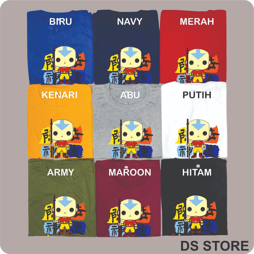 KAOS DEWASA AVATAR AANG