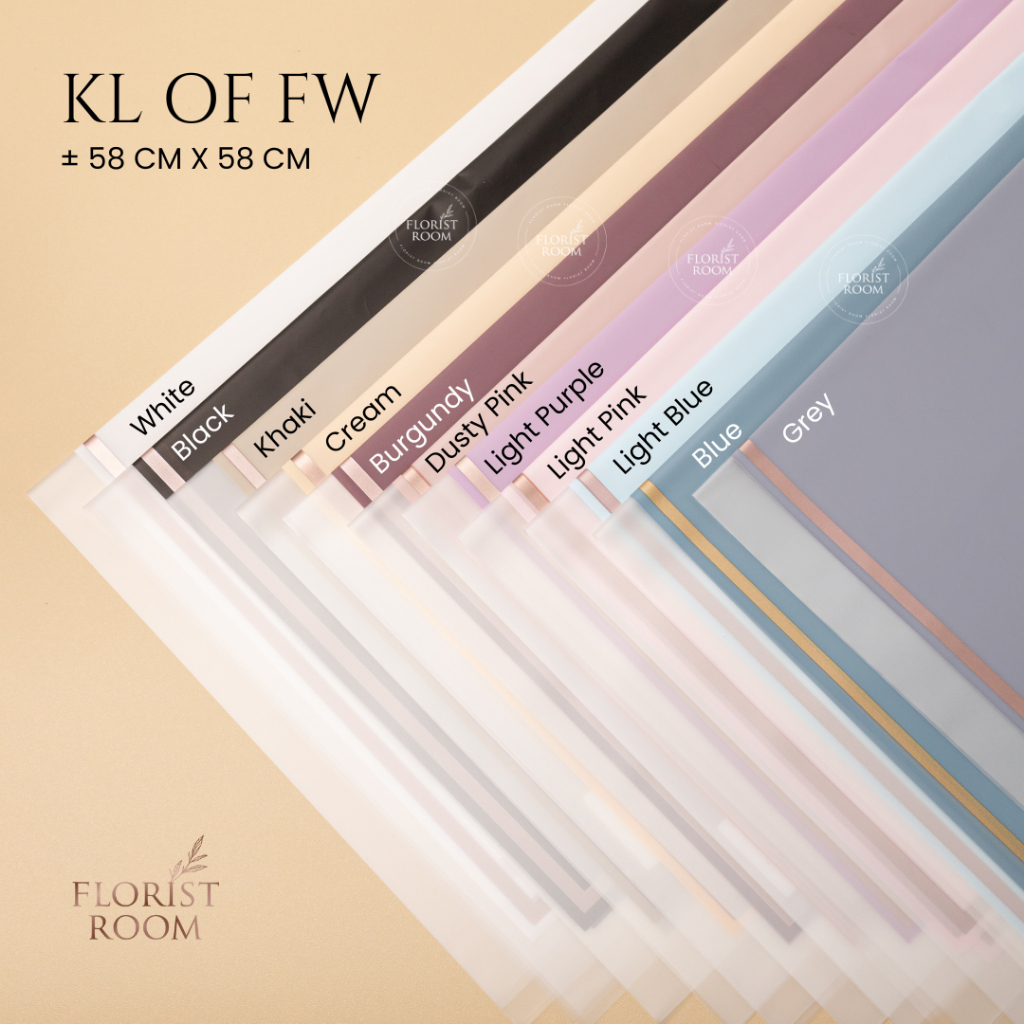 

20 lembar KL of FW - Flower Wrapping - Cellophane - Kertas Bunga