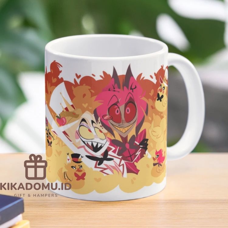 Lucifer Alastor duckies Coffee Hazbin Hotel Hasbin Coffee Mug