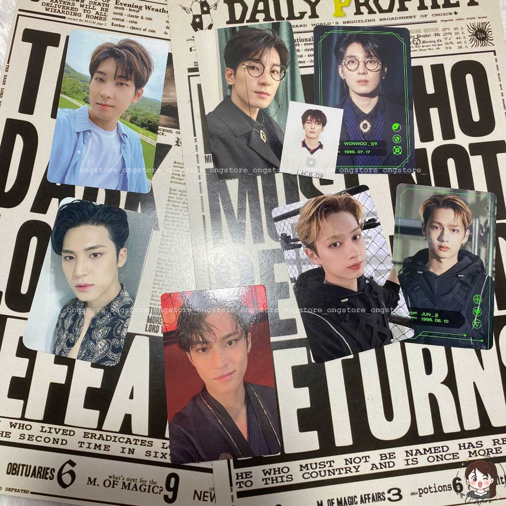 PC OFFICIAL WONWOO POTTER JUN GAMEBOI MINGYU FML MINGYU BATIK RICHING ATTACA WONWOO SOCO DA CAPO